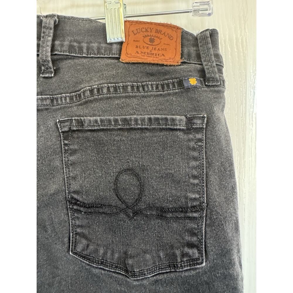 Lucky Brand Sofia Skinny Ankle Jeans Black Denim Womens Size 12/31 - Picture 6 of 9